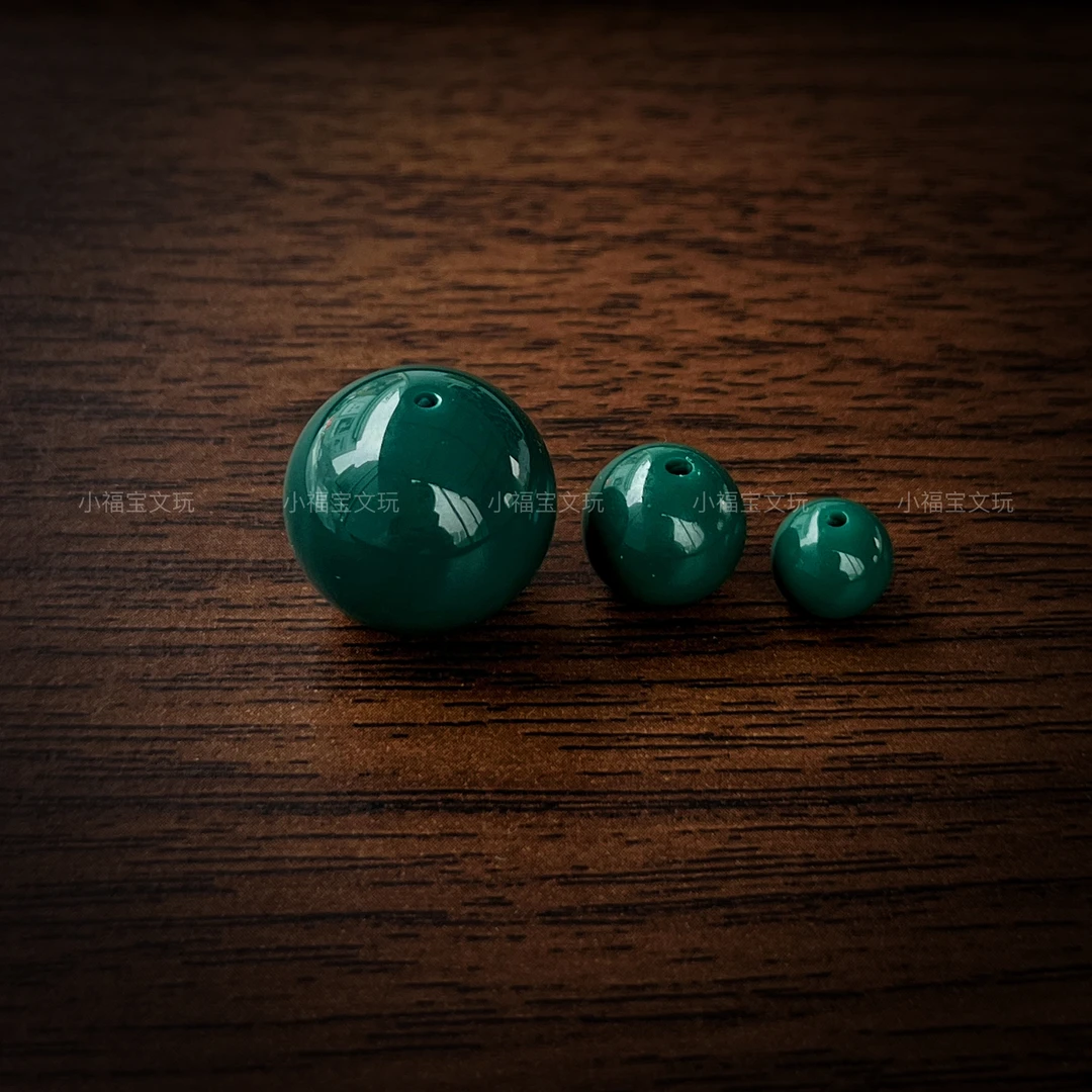 高瓷地狱绿圆珠玉化科技配饰