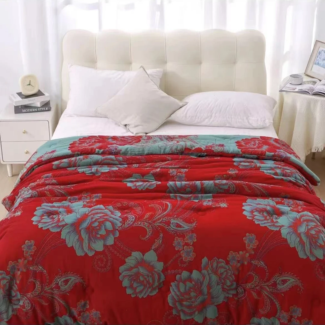 6斤双人 双层纱被子【陌上花开】200*230