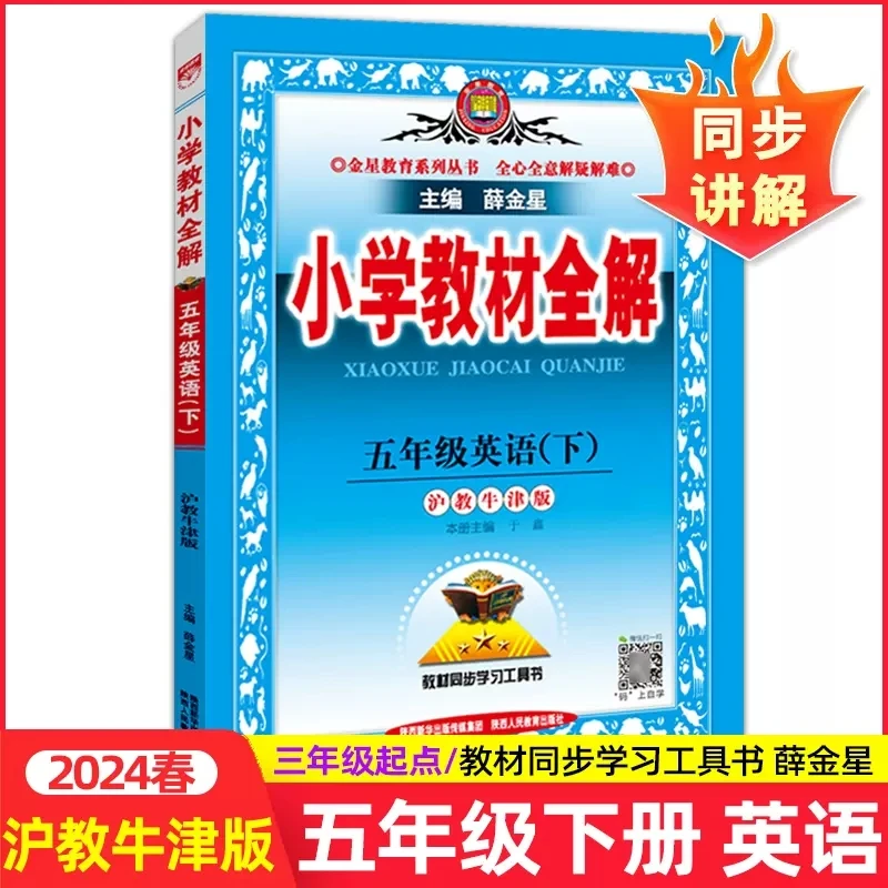 2024春薛金星小学教材全解五年级下册英语沪教牛津版小学5年级下