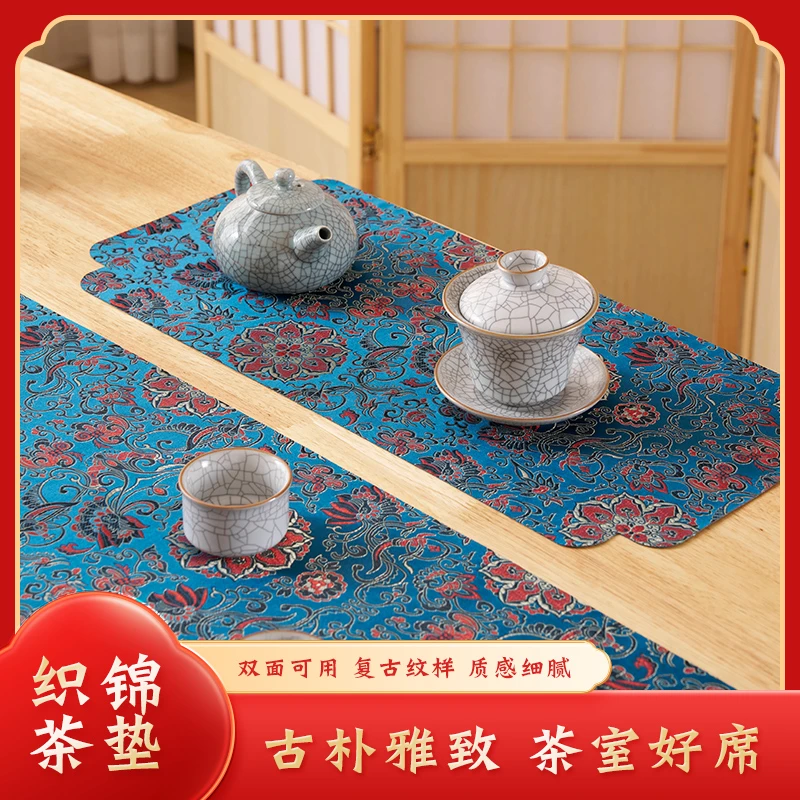 幸福花 防水防油可用双面桌旗茶席