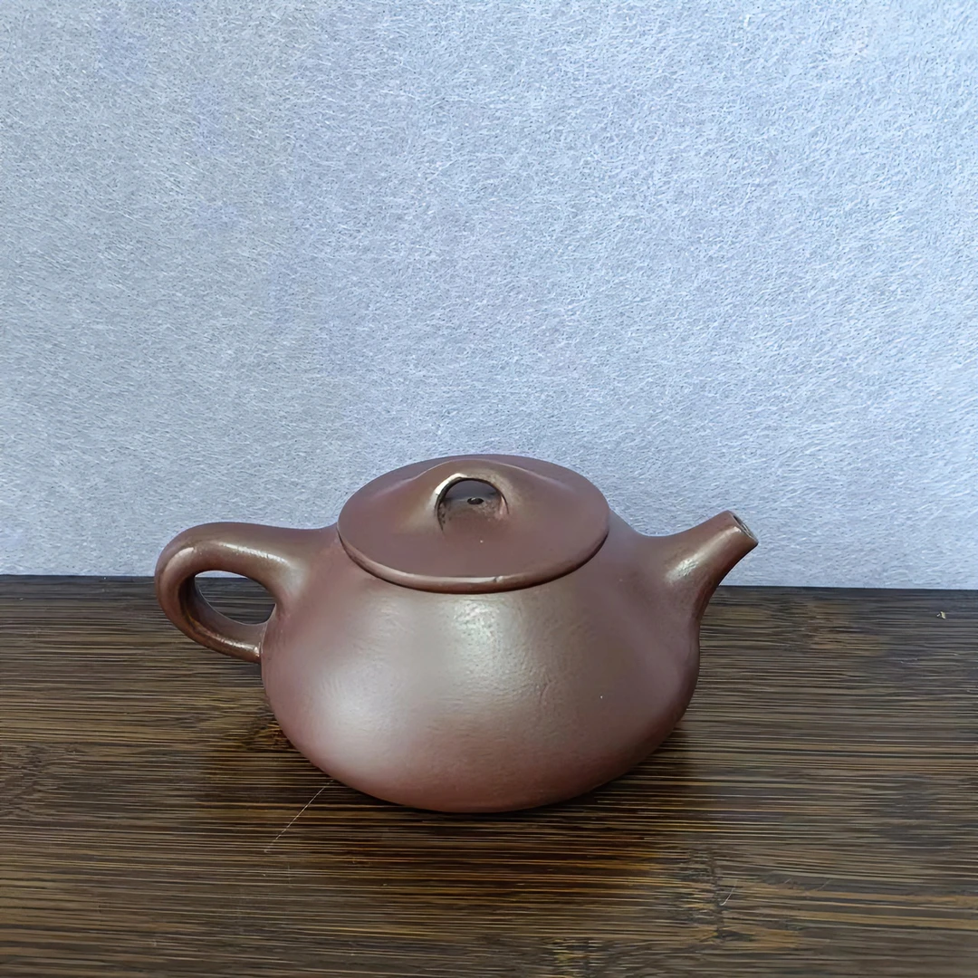 景舟石瓢 石红料子 精品全手工紫砂壶【格】
