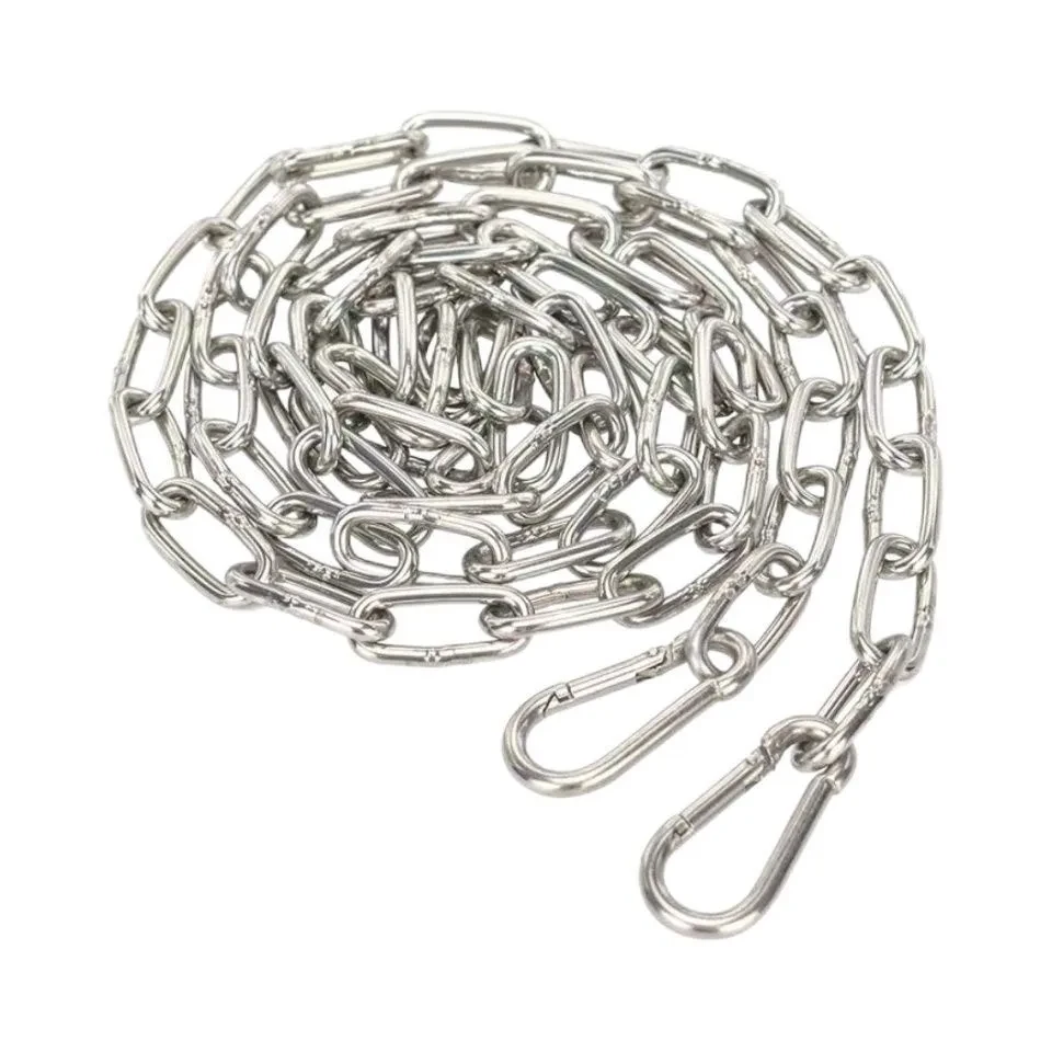 镀锌铁链防锈链条车位防护链路桩隔离链交通安全路障警示停车挂链