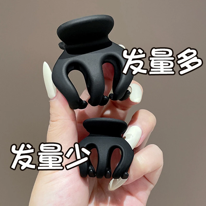 高马尾抓夹发量少专用高马尾神器鲨鱼夹发夹子后脑勺小抓夹 发饰