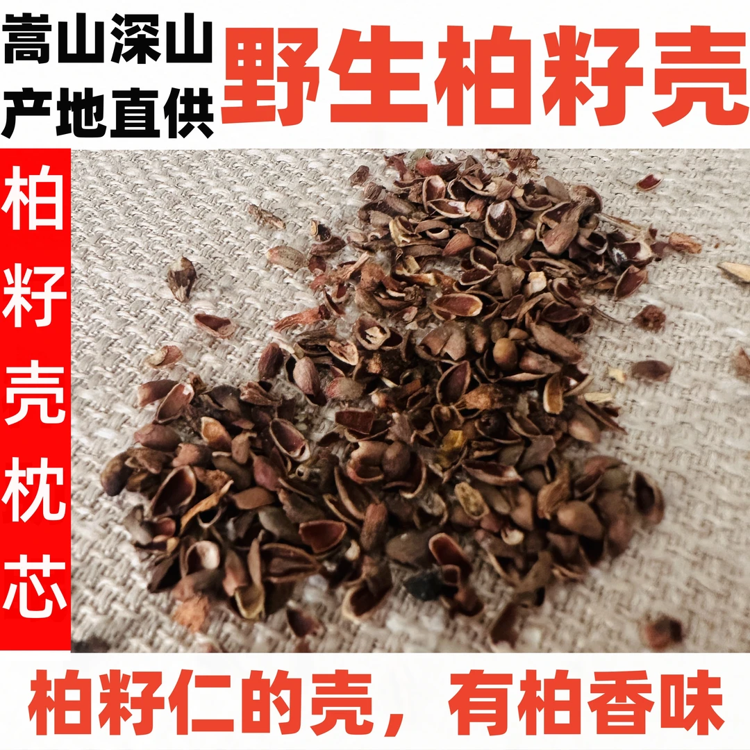 柏籽壳植物家用枕芯嵩山腹地野生柏籽壳枕芯填充种子助眠枕芯