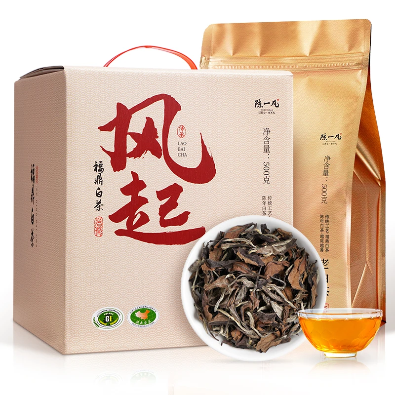 陈一凡陈香老白茶 福鼎白茶珍藏陈年老寿眉古树醇料礼盒装500g