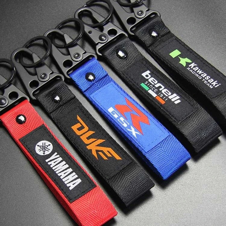 摩托车钥匙扣机车钥匙扣挂件挂绳号码牌防丢