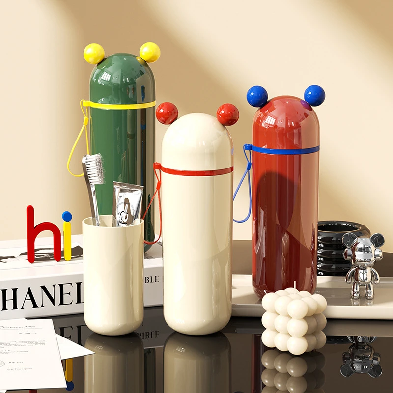 浦司旅行洗漱杯便携式牙刷杯牙膏牙杯收纳盒旅游大容量家用漱口杯