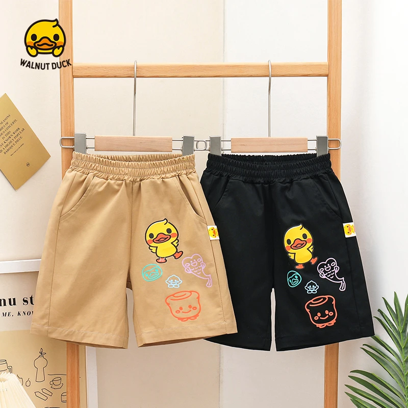 【洛儿妈直播专属】2024男女童彩色印花时尚短裤外穿宽松薄款4K059