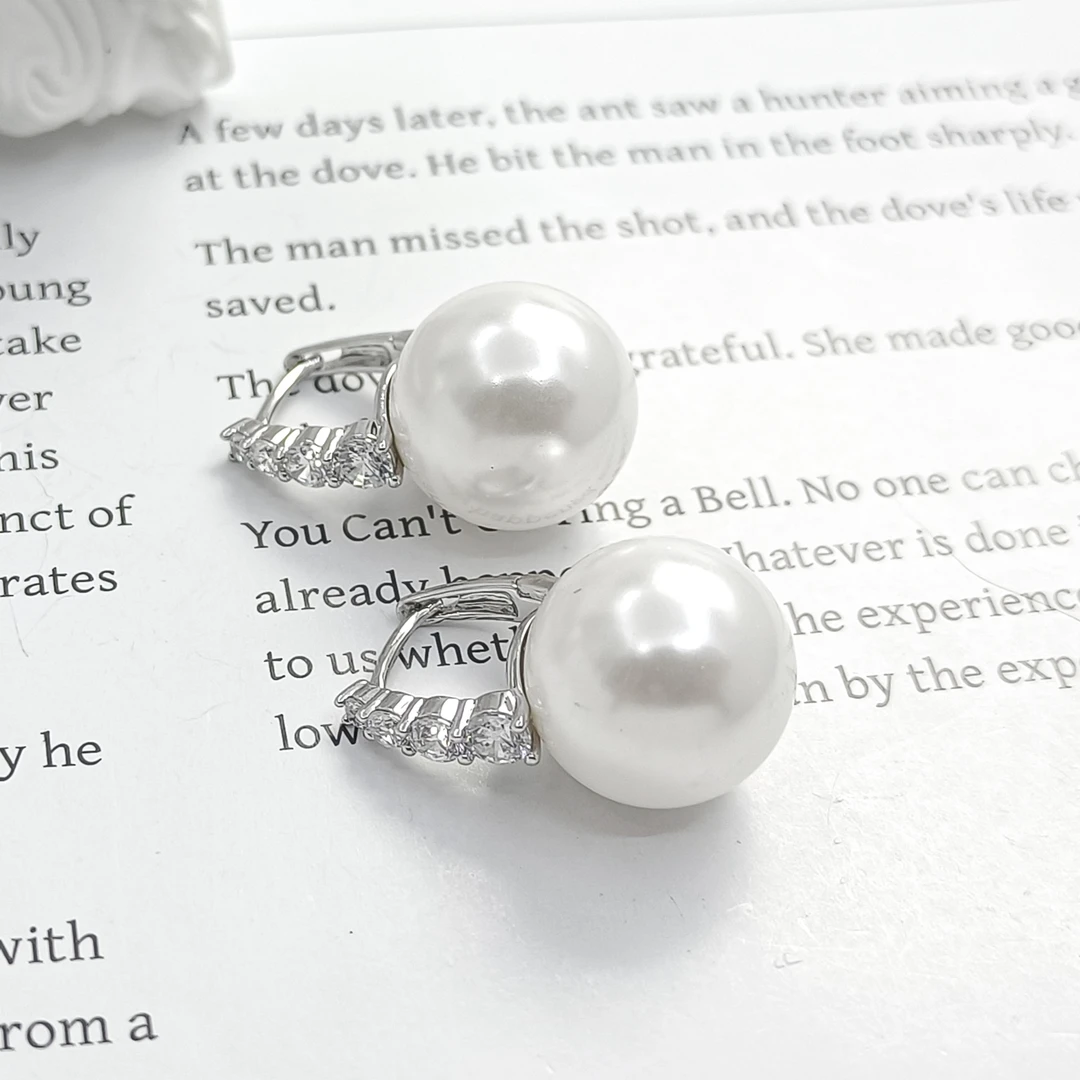 铜合金合成锆石耳饰 ZFL-55515 耳饰个性简约小众简约欧美