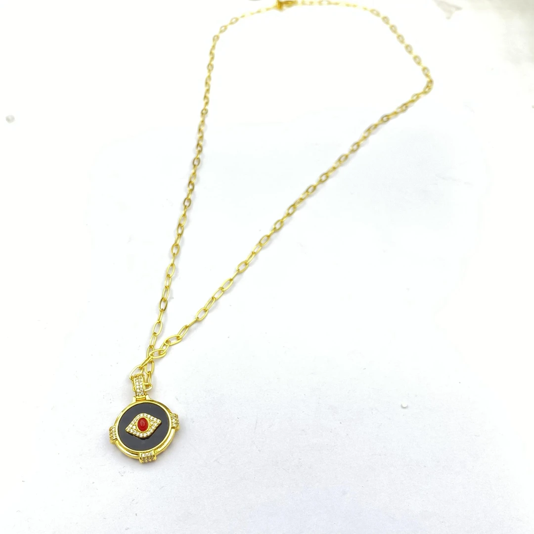 铜合金合成锆石项链 Z1LY-02660项链气质长款大方时尚镶嵌