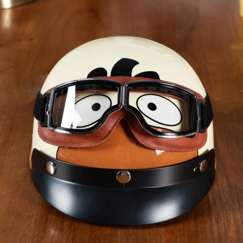 3ccc认证绿色小鸭子头盔成人夏季女孩保暖头盔可爱时尚