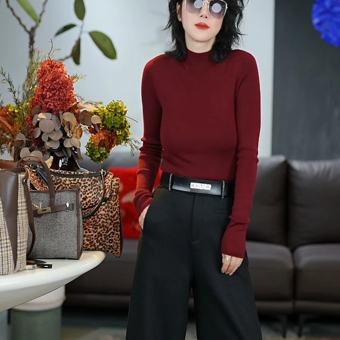 显瘦修身潮流百搭保暖毛衣/4500