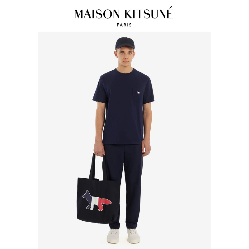【经典款】Maison Kitsune三色狐狸圆领短袖T恤FM00120KJ0010