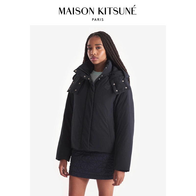 Maison Kitsune秋冬复古时尚保暖连帽羽绒服外套NW02202WQ4031