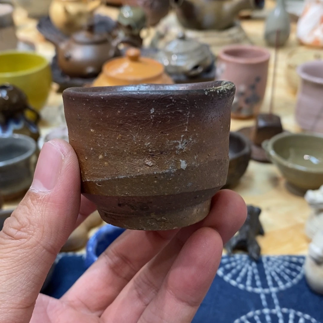 柴烧侘寂粗陶茶具