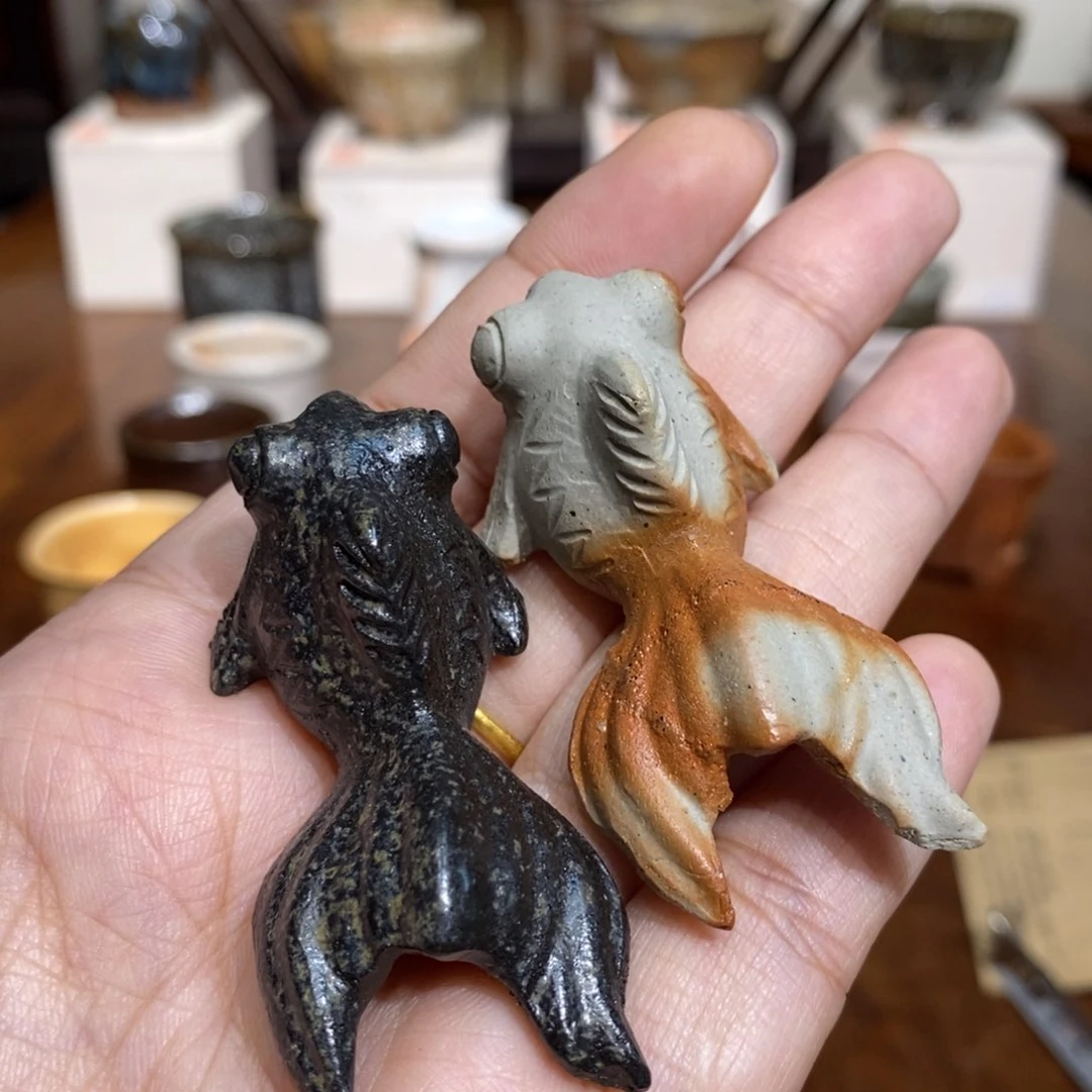 柴烧侘寂粗陶茶具