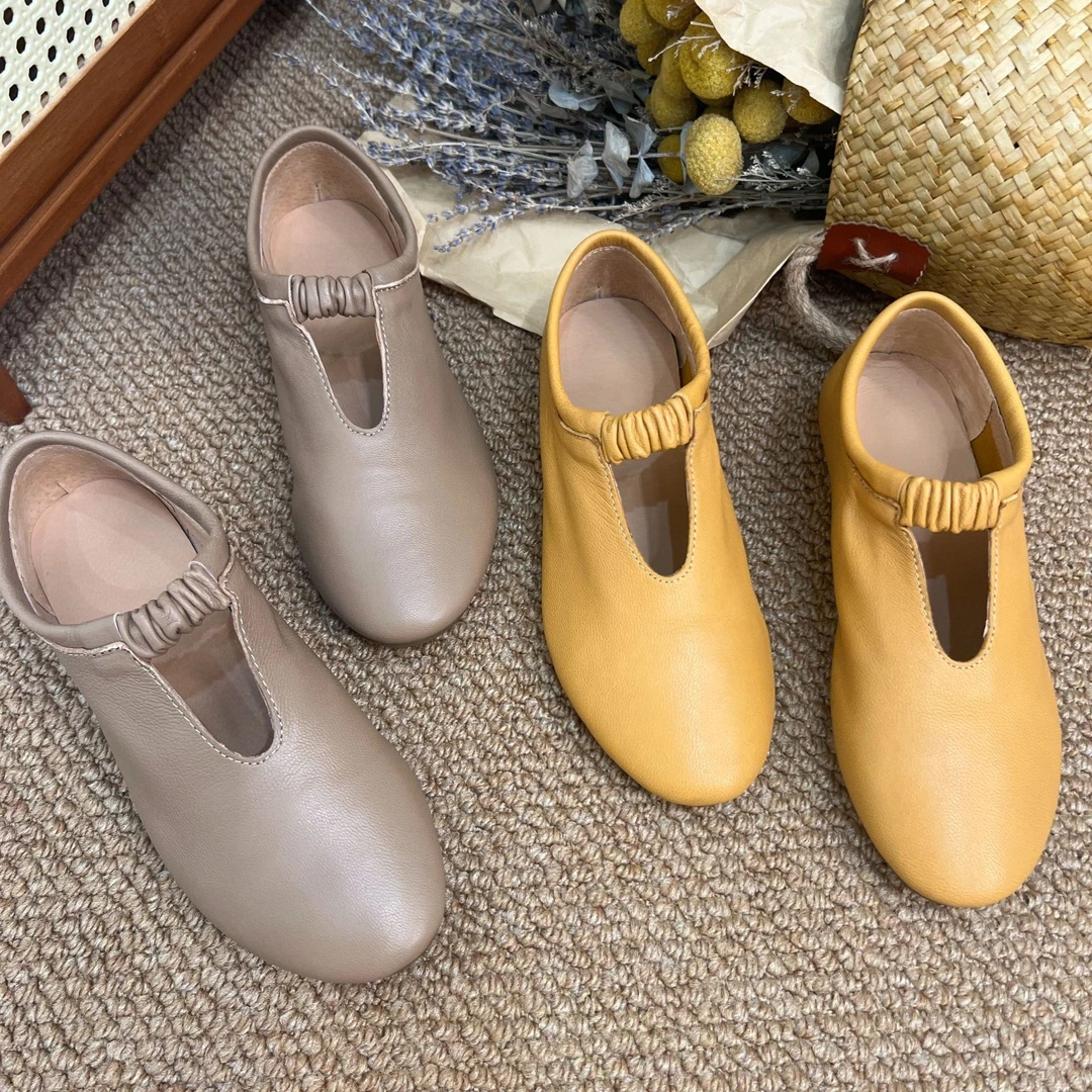 BODIESS/铂帝思2024上新平底休闲一脚蹬显瘦奶奶鞋尖头松紧乐福鞋