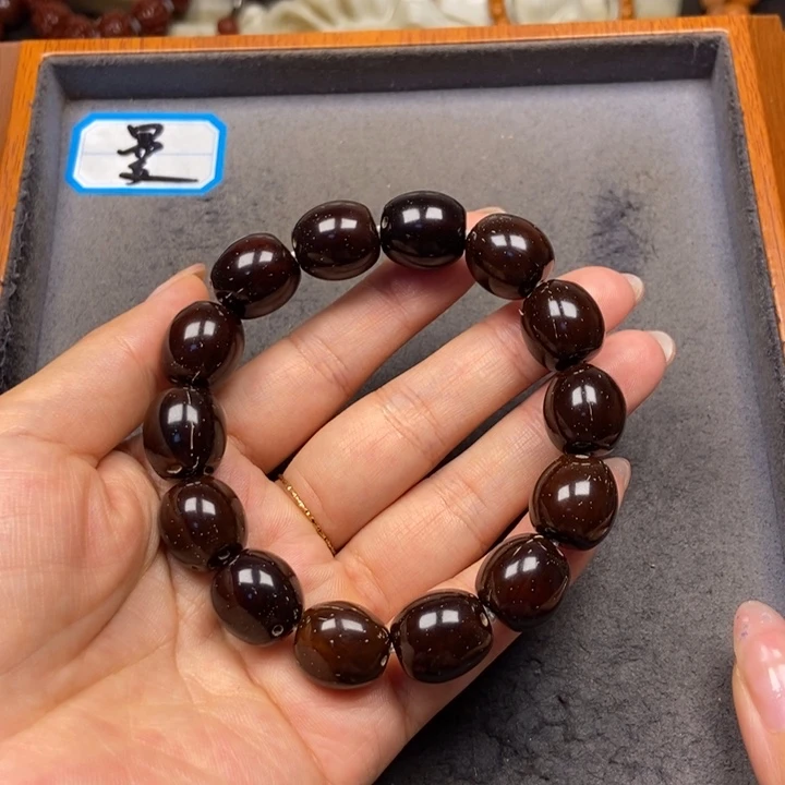 紫金鼠吊坠菩提手串