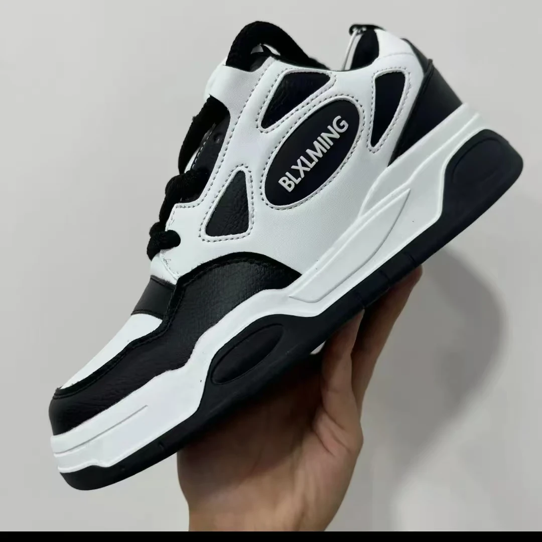 8888-爆--力-家-中帮时尚休闲粗鞋带设计师款潮流板鞋男女同款