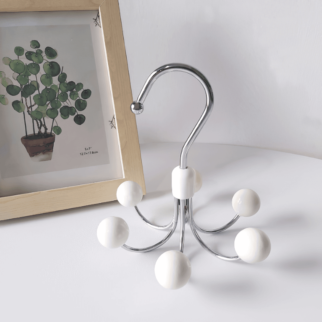 360°可旋转衣柜挂钩家用简约多功能收纳神器寝室日用六爪挂钩LLQ