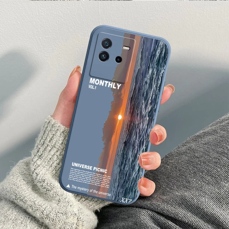 适用iQOONeo6SE手机壳Neo6液态硅胶V2199A全包软壳保护套海上落