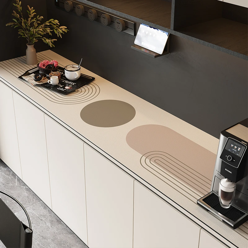 宝仕道简约防油防水电视柜餐边柜防脏桌垫百搭茶几垫鞋柜垫子1075