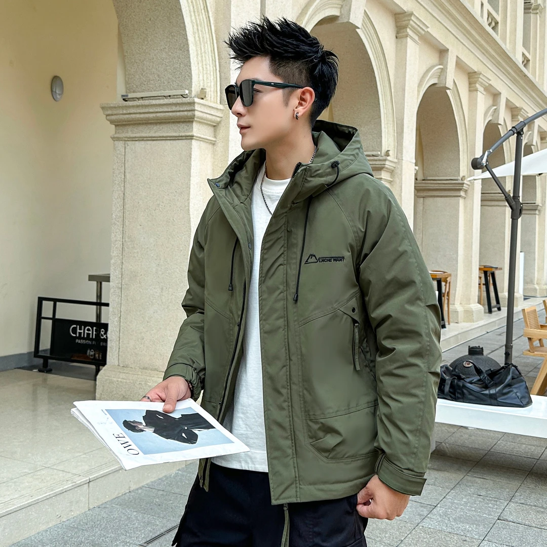 【极寒系列 羽绒服】冬季新款连帽百搭休闲冲锋衣加厚宽松外套-505
