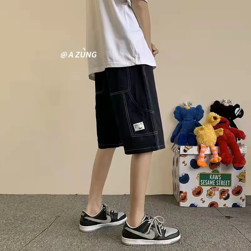 夏季明线小标时尚休闲薄款明线速干短裤-919