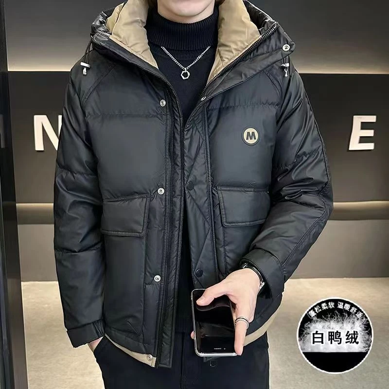 【免洗加厚羽绒服】冬季新款工装大口袋三防加厚蓬松休闲外套-9002