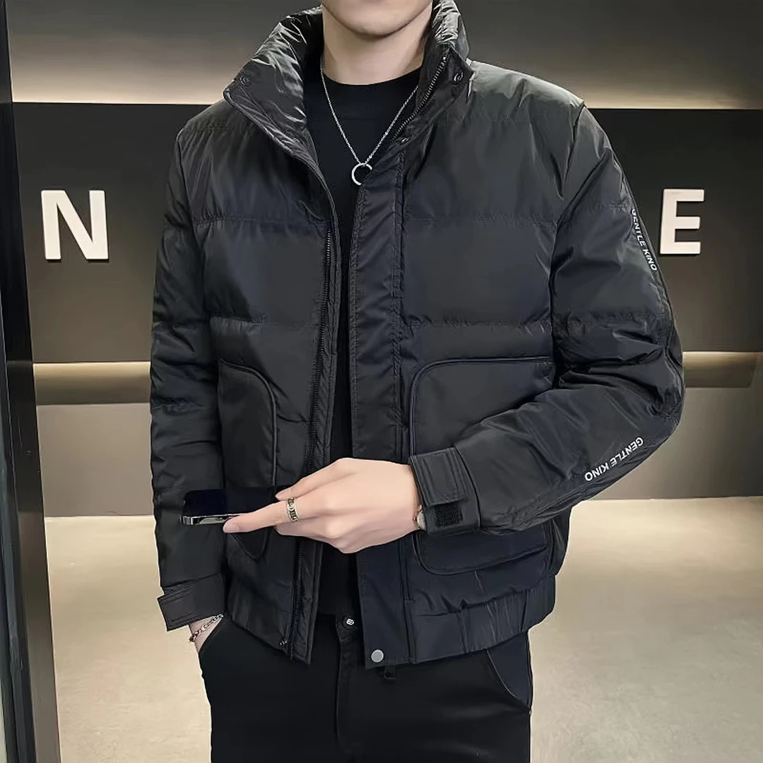 【加厚 三防免洗】22315-冬季新款立领时尚休闲保暖羽绒服W