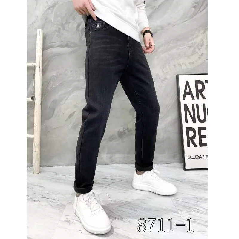 【 冬季新款 加绒加厚】8711-冬季新款弹力加绒百搭牛仔裤W