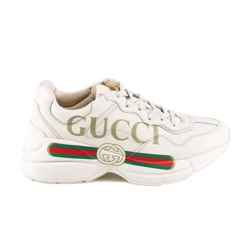 未使用 GUCCI/古驰 经典腰带印花款 女士厚底运动鞋老爹鞋
