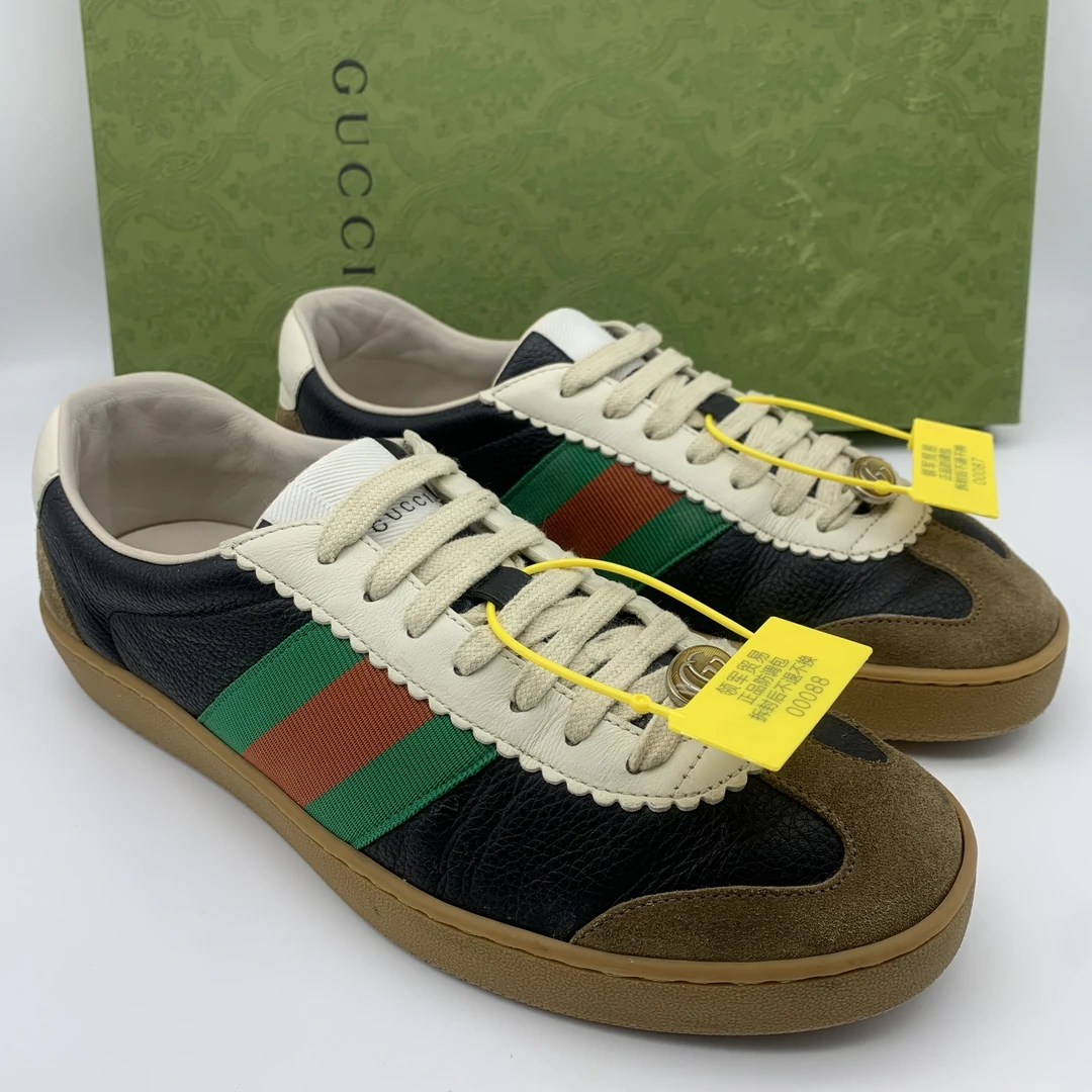 Gucci/古驰 二手男士黑色德训时尚百搭板鞋/成色自定义/40.5欧码