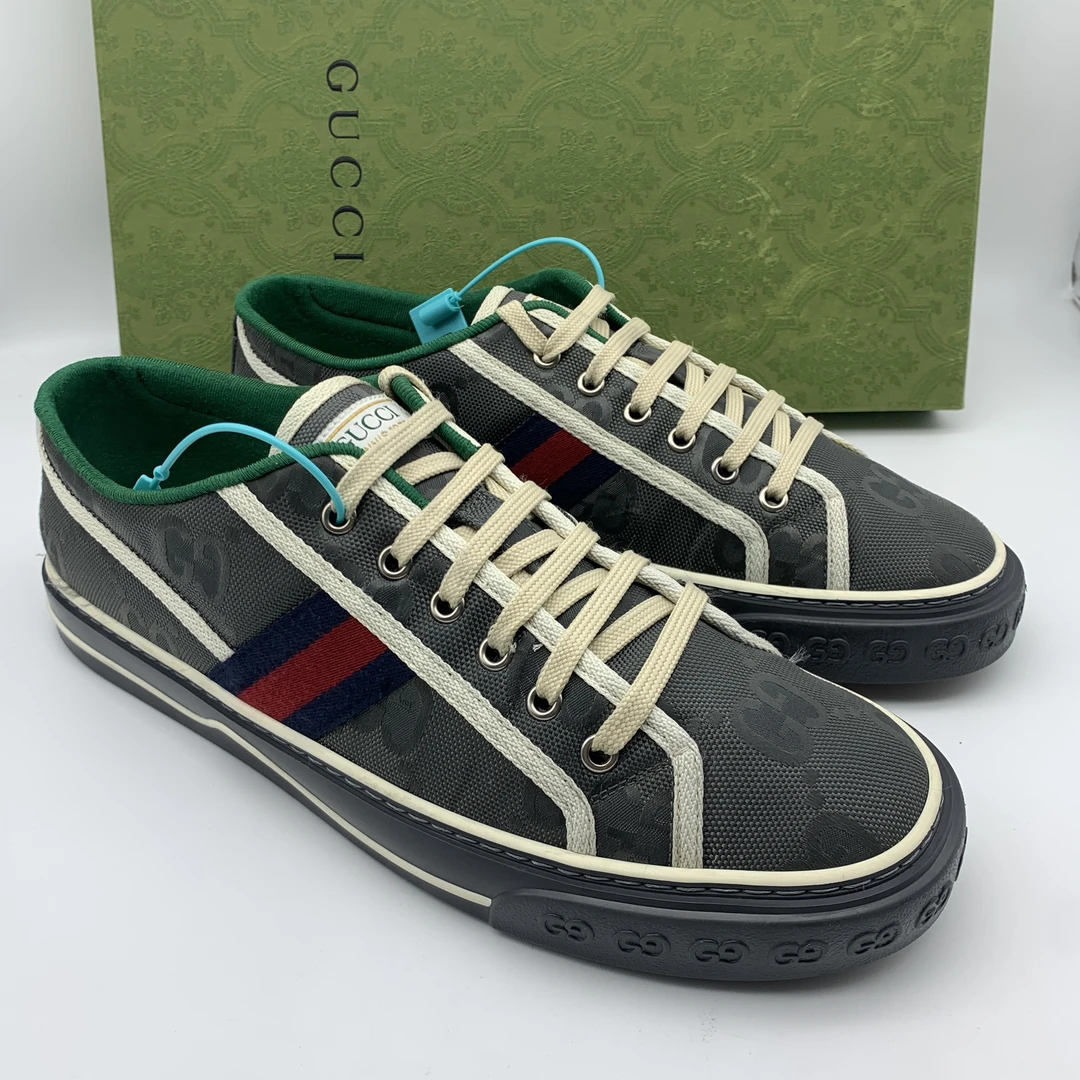 Gucci/古驰 二手男士1977灰色时尚百搭板鞋/成色自定义43码
