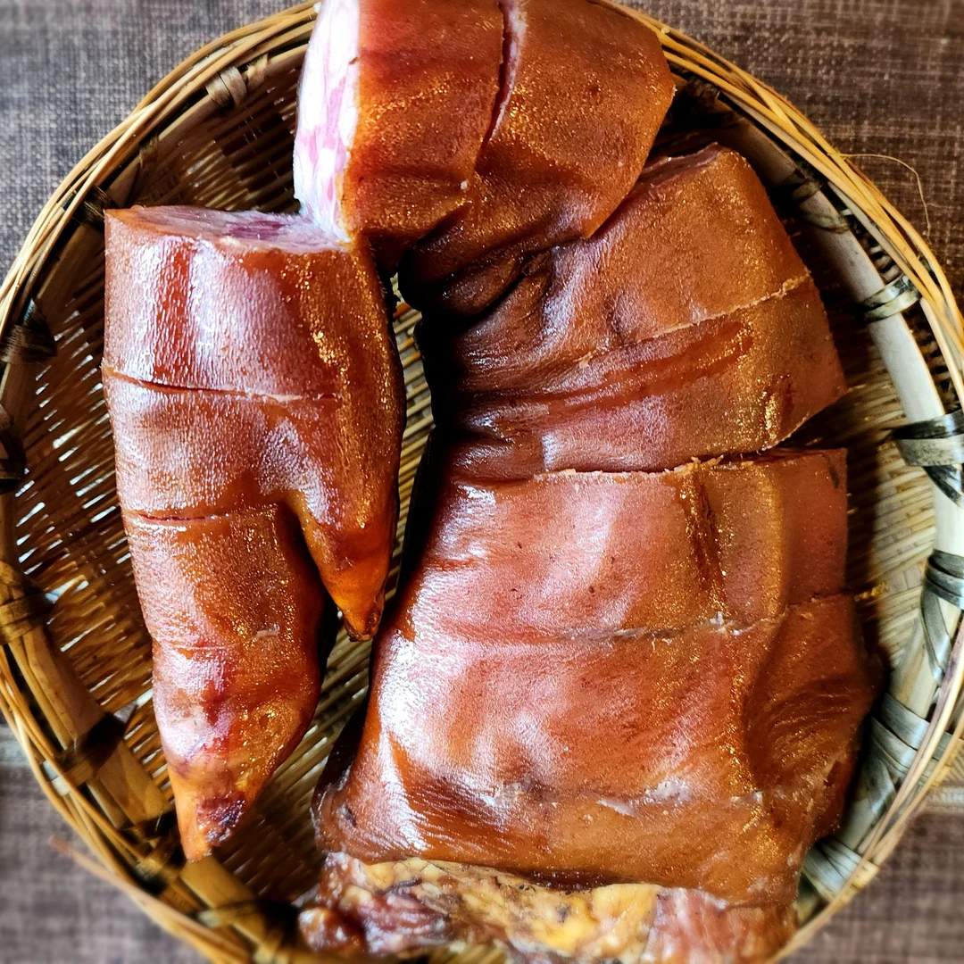 【巴农杨大姐腊猪脚 】四川正宗农家柏丫烟熏腊猪蹄 整只切好