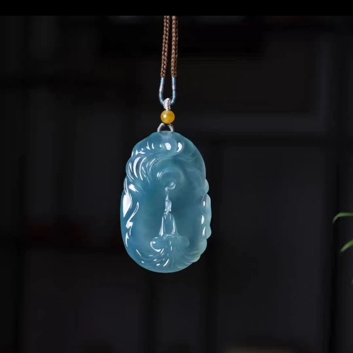 防拍链接 天然A货翡翠精雕精工匠心手作高级珠宝工艺翡翠吊坠