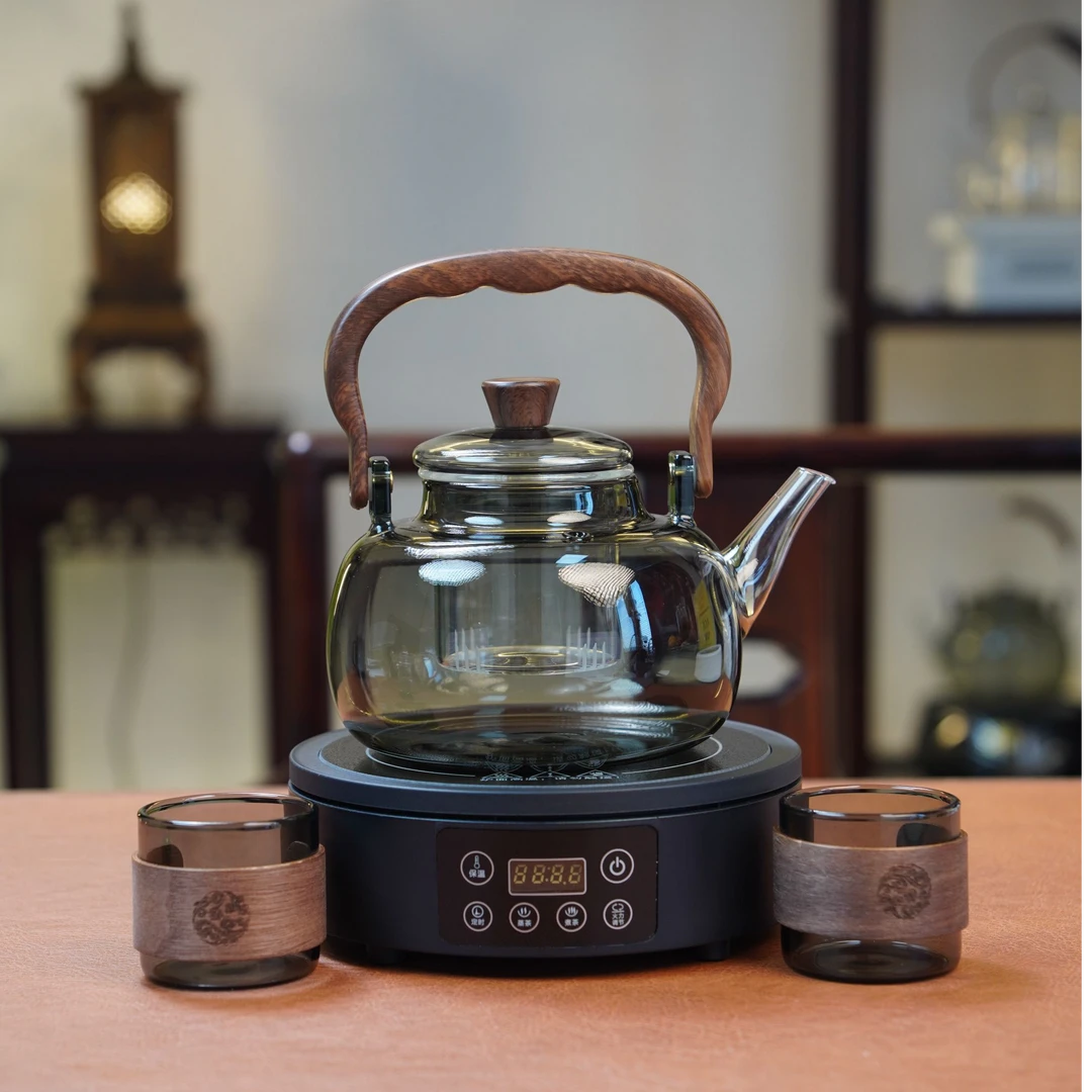 茶艺茗1500W15档火力可调电陶炉家用煮茶蒸茶烧水围炉煮茶会友