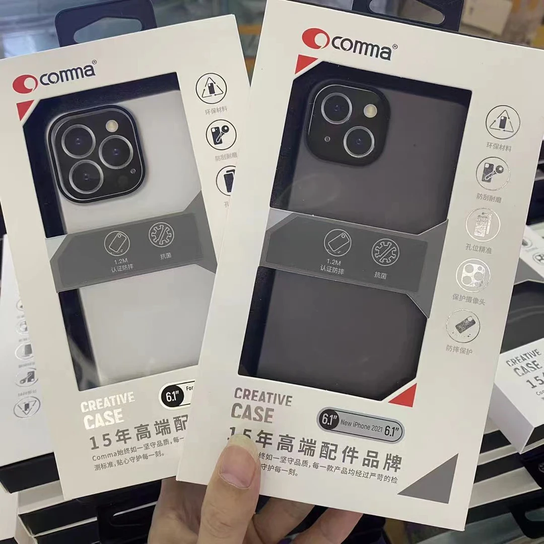 comma珂玛【迪沃】适用苹果14proMax抗菌手机壳13Promax/iPhone13