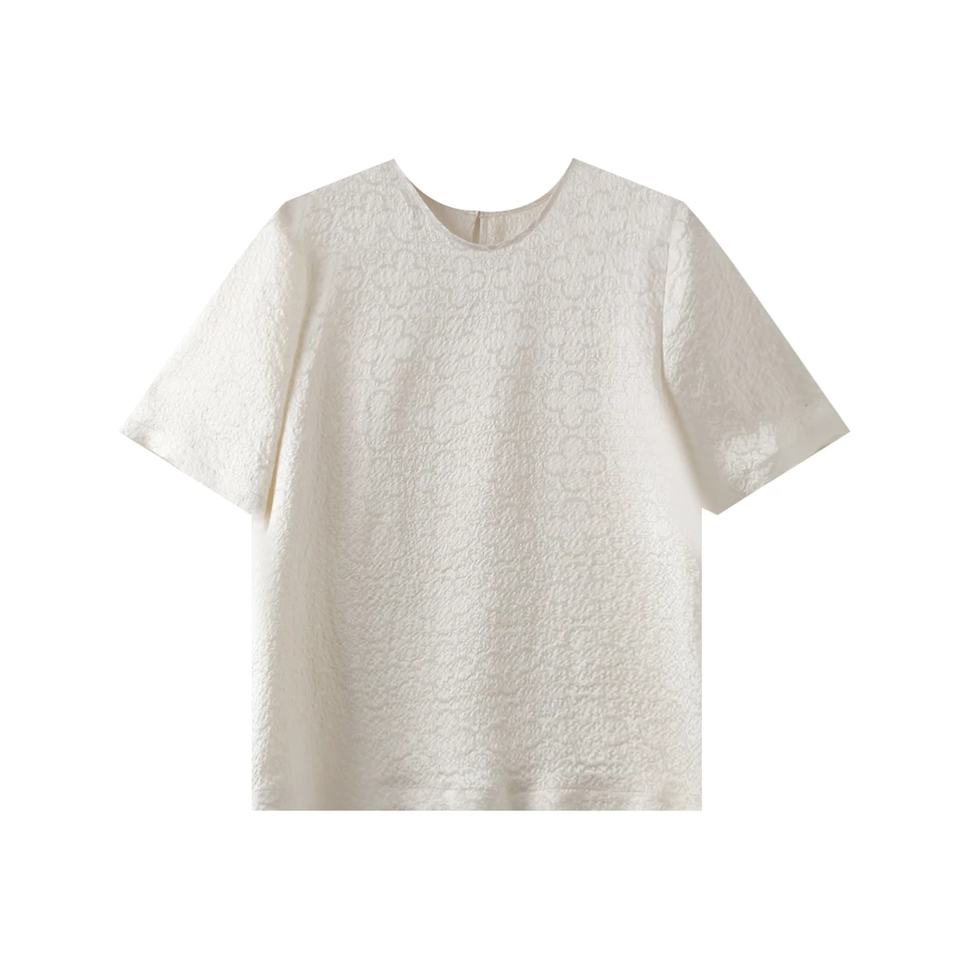 新款四叶草桑蚕丝衬衫YJHY-622380