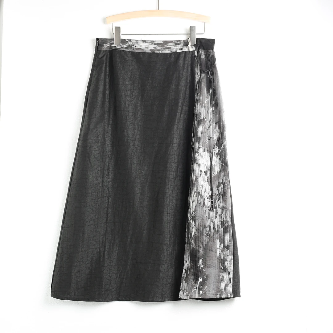 新款夏季时尚气质香云纱半身裙 GFR-A305