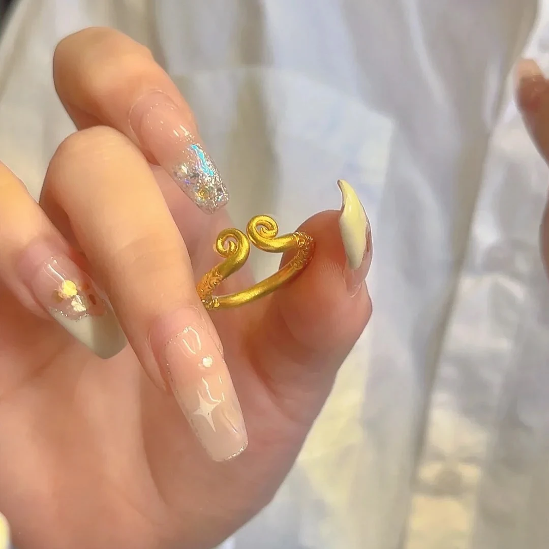 JIN BAI ZHENG 钛钢戒指 黑神话悟空周边可调节戒指女紧箍咒指环