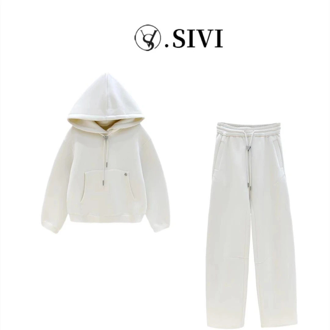 熙薇休闲羊-毛套装【披星戴月】冬季新款时尚两件套F6847