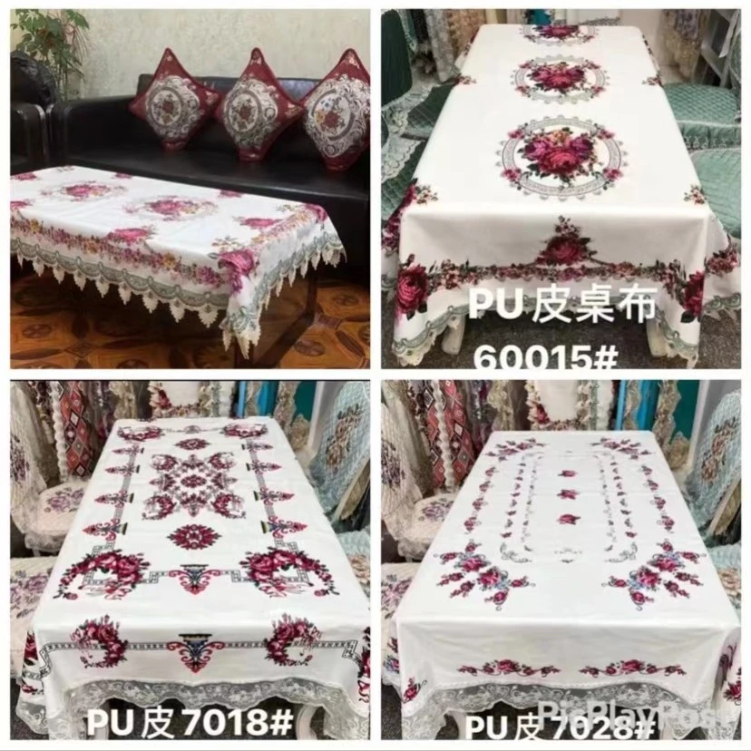 【新疆包邮】60015/7018/7028民族风PU皮革桌布防水防油免洗桌布