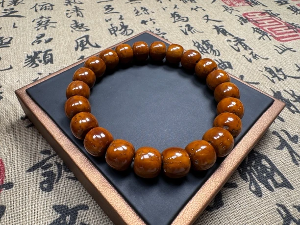 原生态紫金鼠高油高密椰香桶珠手串男女文玩盘玩绕指柔佛珠饰品