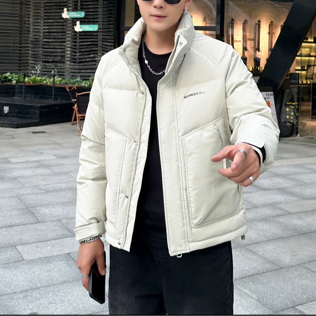 5526#冬季男士立领百搭时尚加厚保暖外套-【非标】