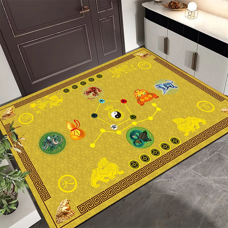七星地垫七星拱月入户门开运脚垫家用聚财防滑门垫五行葫芦纳福