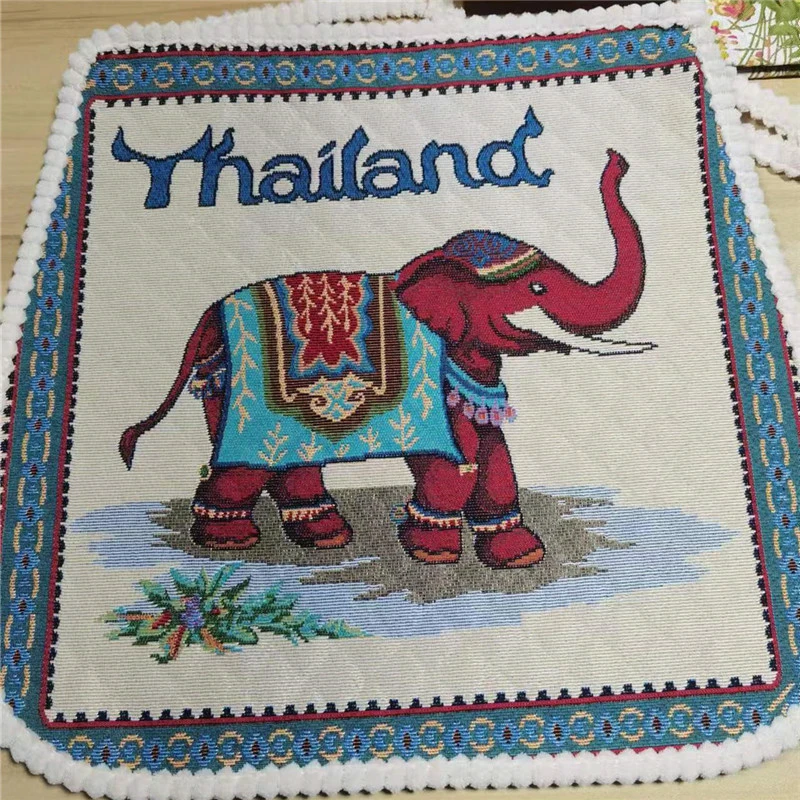 东南亚风大象椅子坐垫屁垫学生教室凳子坐垫四季通用