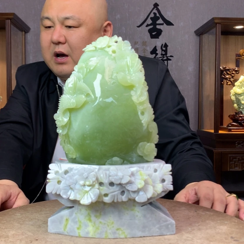 【闪购商品】蛇纹石玉摆件未镶嵌用****6