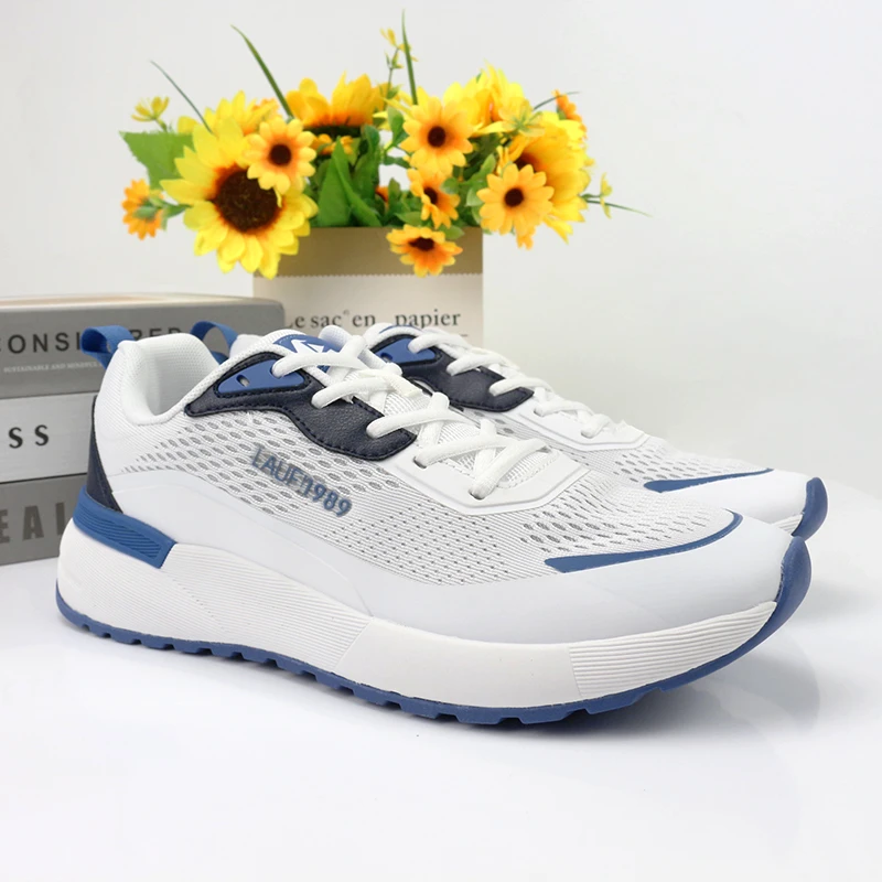 D348（运动码）男款 休闲时尚网面透气厚底软弹轻便低帮运动鞋