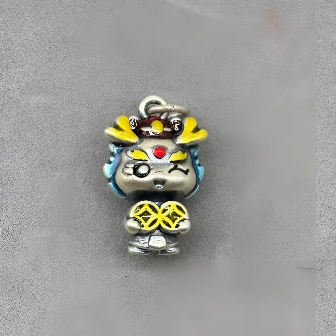 足银珐琅银制品 足银999龙宝宝手工配饰配件